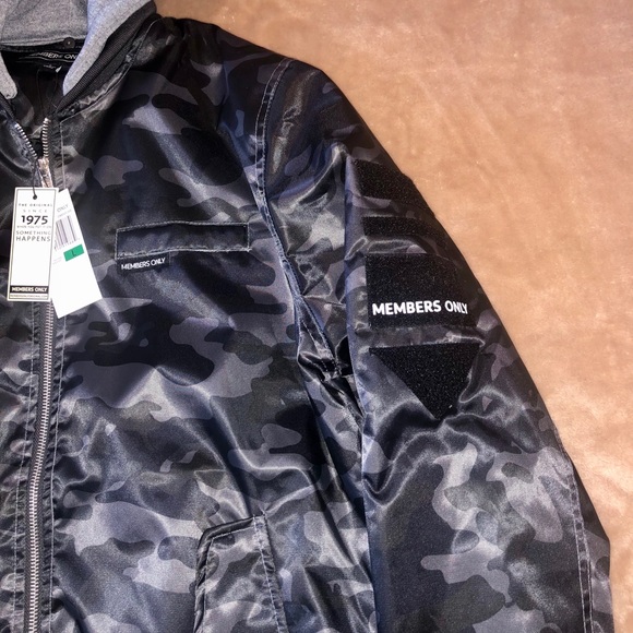 MEMBERS ONLY HODDED BOMBER JACKET - Picture 6 of 7